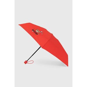 Deštník Moschino červená barva, 8211