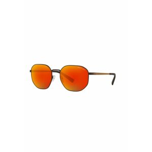 Sluneční brýle Armani Exchange pánské, hnědá barva