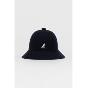 Vlněný klobouk Kangol tmavomodrá barva, vlněný