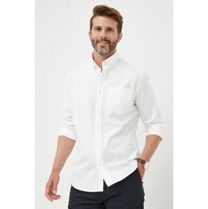 Košile Selected Homme pánská, bílá barva, regular, s klasickým límcem
