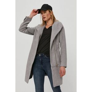 Kabát Vero Moda dámský, šedá barva, přechodný