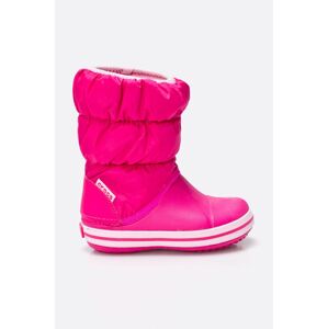 Zimní boty Crocs Winter Puff 14613 růžová barva