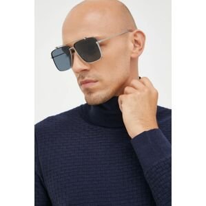 Sluneční brýle Alexander McQueen pánské, tmavomodrá barva