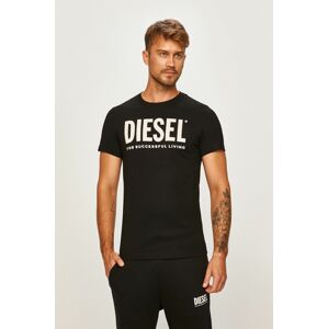 Tričko Diesel pánské, černá barva, s potiskem
