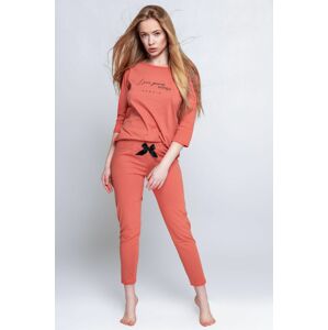 Pyžamo Sensis dámské, oranžová barva