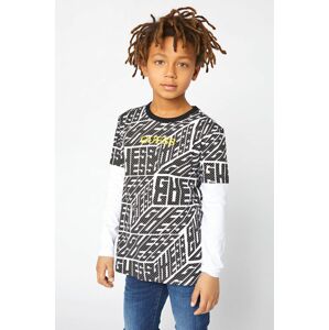 Guess - Dětská bavlněná košile s dlouhým rukávem