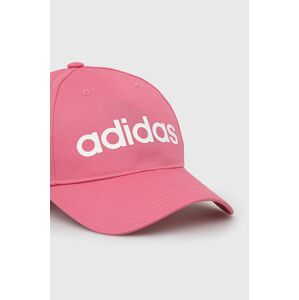 Čepice adidas růžová barva, s potiskem