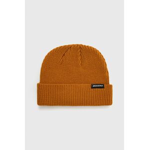 Čepice Dickies oranžová barva, z tenké pleteniny