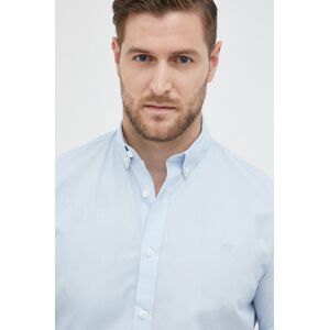 Bavlněné tričko Selected Homme pánské, regular, s límečkem button-down