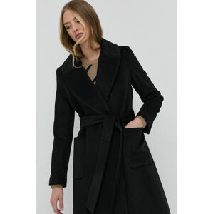 Kabát Lauren Ralph Lauren dámský, černá barva, přechodný, bez zapínání