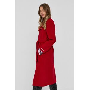 Kabát Marella dámský, červená barva, přechodný