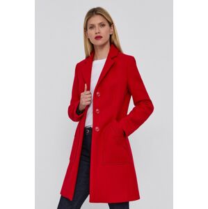 Kabát Love Moschino dámský, červená barva, přechodný