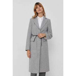 Kabát Sisley dámský, šedá barva, přechodný