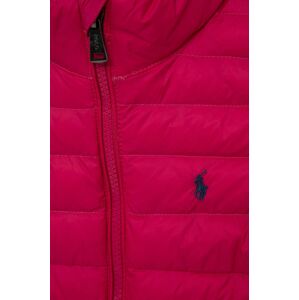 Dětská vesta Polo Ralph Lauren růžová barva