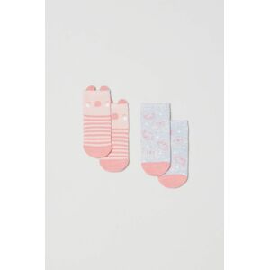 Dětské ponožky OVS (2-Pack) růžová barva