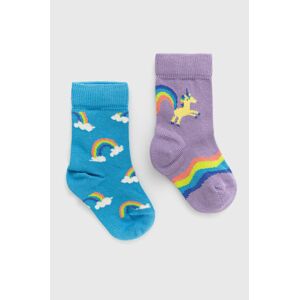 Happy Socks - Dětské ponožky Unicorn & Rainbow (2-pak)