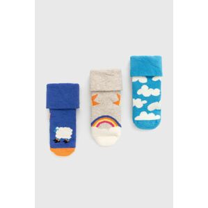 Happy Socks - Dětské ponožky Over The Clouds Terry (3-Pack)