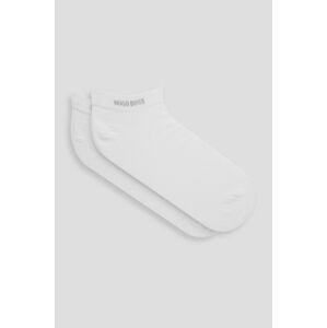 Ponožky Boss (2-pack) pánské, bílá barva