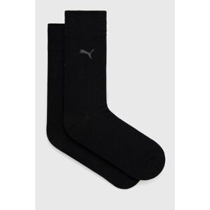 Ponožky Puma (2-pack) pánské, černá barva