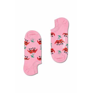 Ponožky Happy Socks Cherry Mates No Show pánské, růžová barva