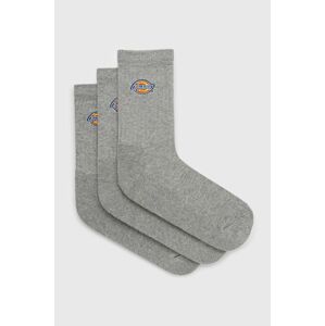 Ponožky Dickies (3-pack) šedá barva