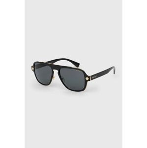 Sluneční brýle Versace 0VE2199 pánské, černá barva