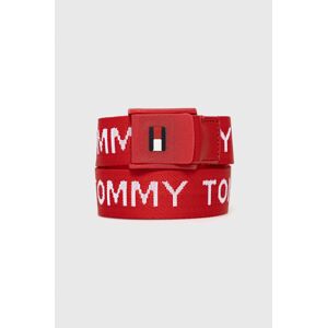 Dětský pásek Tommy Hilfiger červená barva