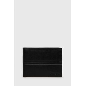 Kožená peněženka Samsonite pánská, černá barva