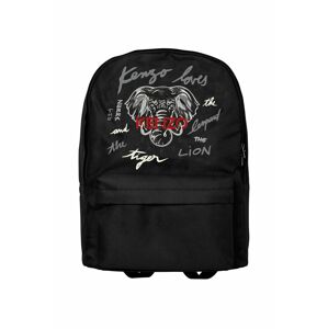 Dětský batoh Kenzo Kids černá barva, velký, s aplikací