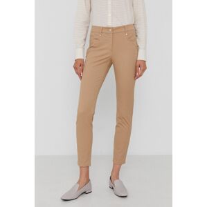 Kalhoty Pennyblack dámské, béžová barva, přiléhavé, medium waist