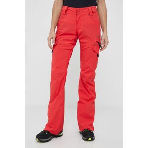 Kalhoty Billabong dámské, červená barva