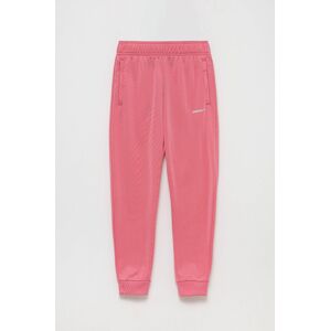 Dětské kalhoty adidas Originals H32382 růžová barva, hladké