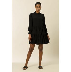 Šaty Ivy & Oak Marla černá barva, mini, oversize