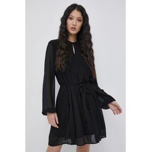 Šaty Jacqueline de Yong černá barva, mini, áčkové
