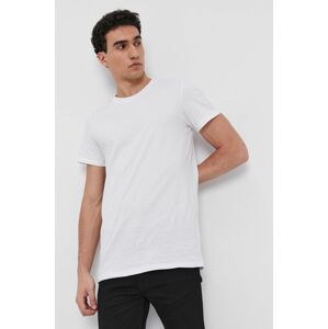 Bavlněné tričko Resteröds (2-pack) bílá barva, hladké
