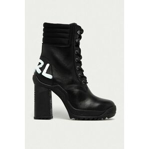Karl Lagerfeld - Kožené kotníkové boty
