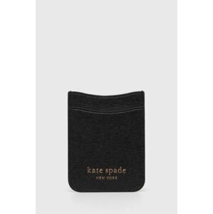 Kožené pouzdro na karty Kate Spade černá barva