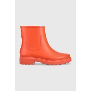 Holínky Calvin Klein Rain Boot dámské, oranžová barva