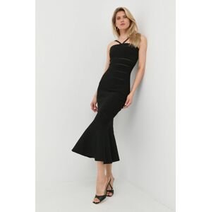 Šaty Victoria Beckham černá barva, maxi