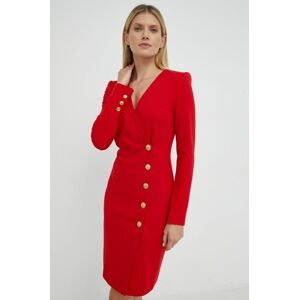 Šaty Luisa Spagnoli Grady červená barva, mini