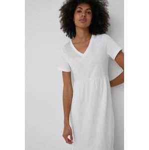 Šaty XT Studio bílá barva, maxi, jednoduchý