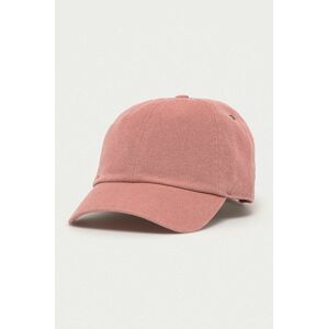 Čepice RVCA růžová barva, hladká