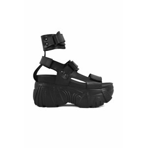 Sandály Altercore ONYX VEGAN dámské, černá barva, na platformě