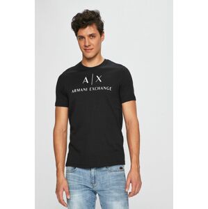 Tričko Armani Exchange černá barva, s potiskem