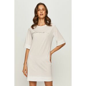 Šaty Emporio Armani Underwear bílá barva, mini, jednoduché