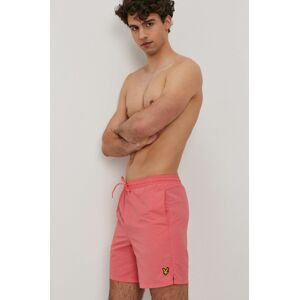 Plavkové šortky Lyle & Scott růžová barva