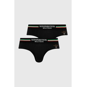 Spodní prádlo Aeronautica Militare (2-pack) pánské, černá barva