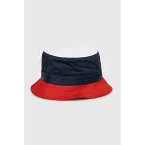 Dětský klobouk Tommy Hilfiger tmavomodrá barva, bavlněný