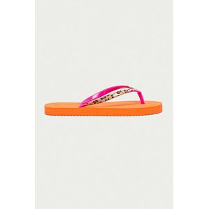 Žabky Flip*Flop dámské, oranžová barva, na plochém podpatku