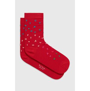 Ponožky PS Paul Smith dámské, červená barva